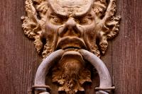 Aztec Brass Door Knocker