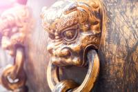 Qing Dynasties Copper Knocker