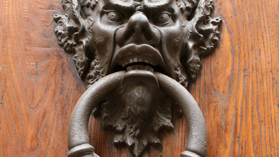 Gothic 15th Century Lion Door Knocker