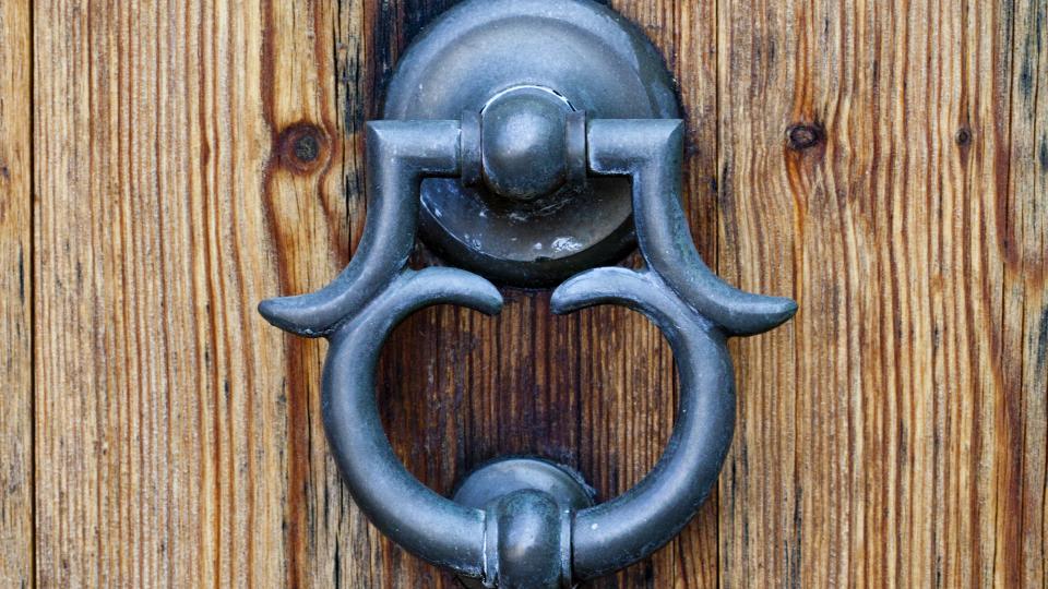 Gothic Brass Door Knocker 